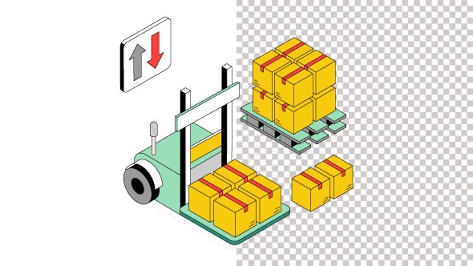Folk Lifter Animation Alpha Channel, Elements Motion Graphics ft ...