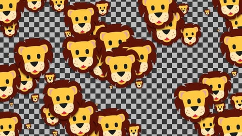 Emojii Lion Transition | UHD | 60fps