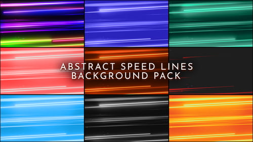 Dynamic Abstract Speed Lines Background Animation