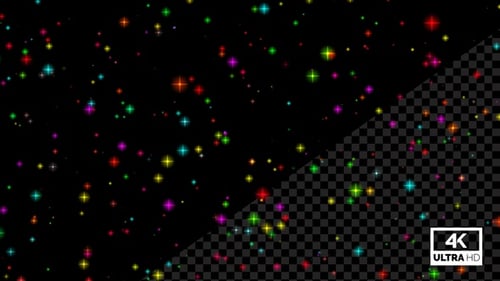 Cielo nocturno colorido, estrellas centelleantes, fondo particular Alpha Loop V2