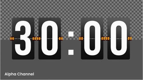 Flip Clock Countdown 30 Seconds