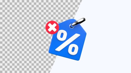 No Discount 3D Animation | Alpha Channel