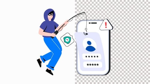 Compte Phishing Animation Alpha Channel