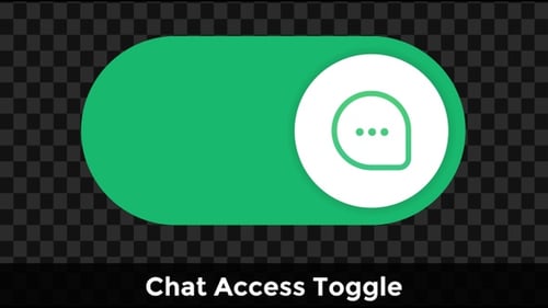 Chat Access Toggle – Messaging UI On/Off Button Animation