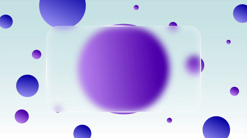 Modern Glassmorphism Panel and Abstract Geometric Background