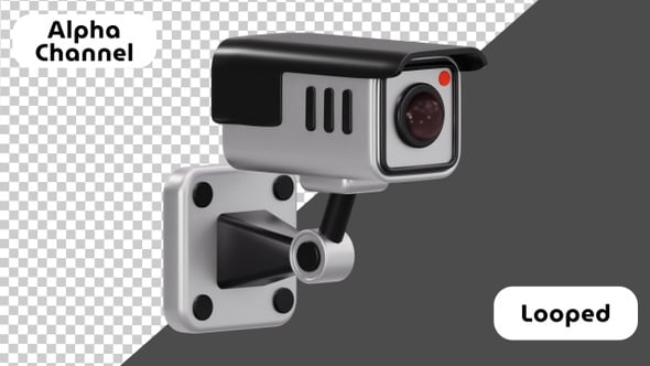 3D Security Camera Animation | Surveillance and Monitoring | Alpha ...
