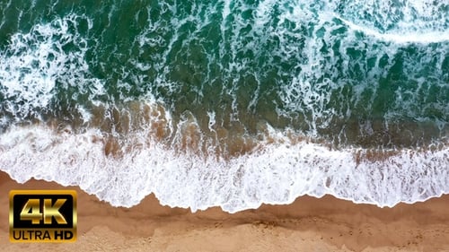 Slow Motion Foamy Waves