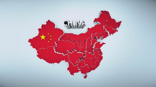 Animación 3D de mapas de China 4k V.3