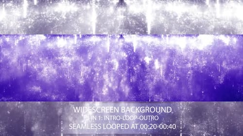 Dynamic Purple Sparkle Particles Abstract Widescreen Background Loop