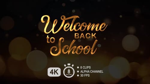 Willkommen zurück in die Schule Textanimation
