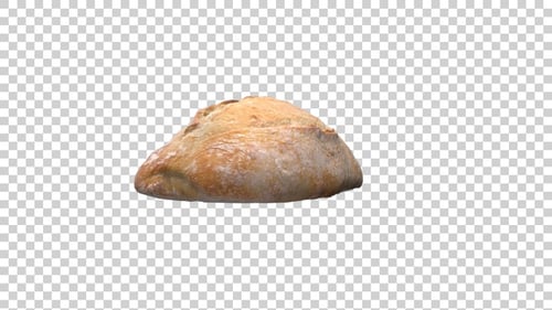 Realistic 3D Loaf of Bread Rotating Element