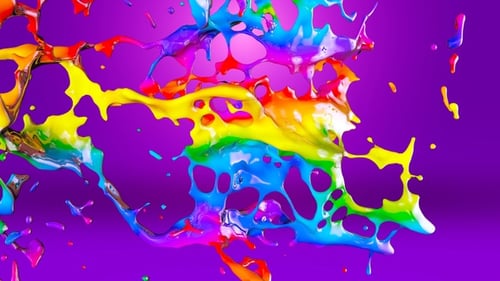 Multicolor Paint Splash V4