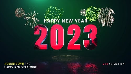 Countdown With Happy New Year Wish V6