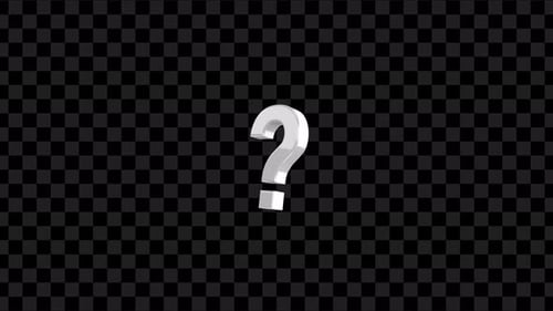 White Red Question Mark Pack Alpha