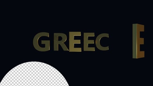 Elegant Gold 3D Text Reveal for Travel Destinations