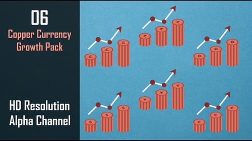 Animated Currency Growth Bar Charts with Fiat and Bitcoin