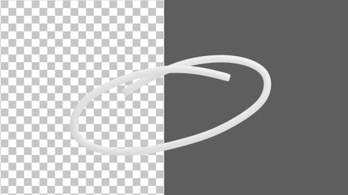 3D Scribble Circle Highlight | Alpha Channel