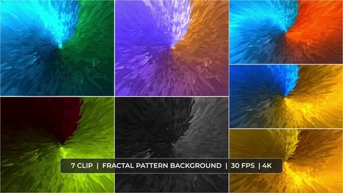 Animated Abstract Fractal Pattern Background
