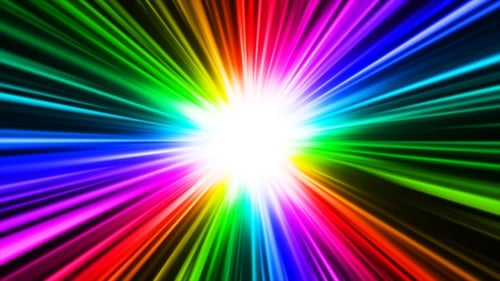 Bunte Lichtstrahlen VJ Loop