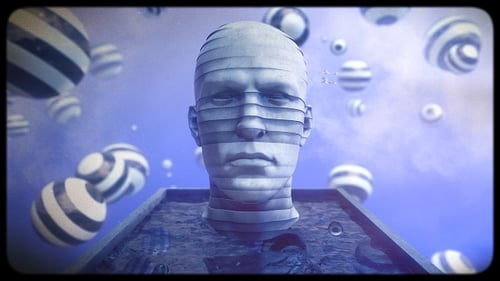 Abstract Sliced Head Sculpture Rotation and Reconstruction Animation