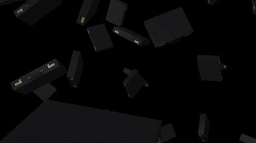 Falling Briefcases