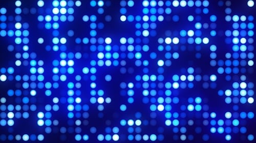Animated Blue Glowing Dots Grid Motion Background