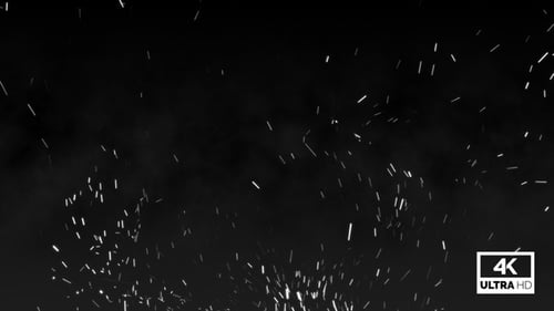 Fond de particules de fumée blanches volantes V3