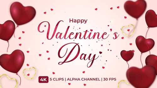 Happy Valentine's Day Elegant Gold Script Text Reveal