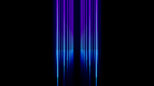 Vertikaler Video-Tunnelanimationshintergrund mit violetten und blauen Farbverläufen