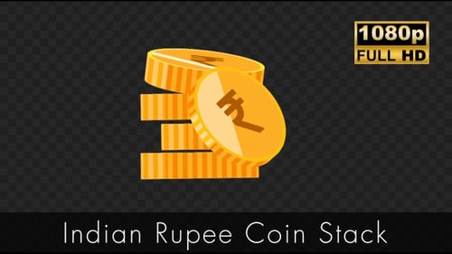 Animated Flat Design Currency Coins Pack