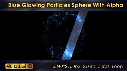 Glowing Blue Electric Energy Sphere Reveal