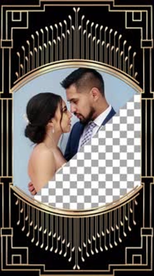 Elegant Art Deco Photo Frame Reveal