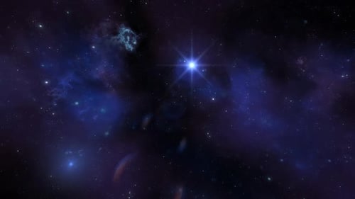 Dynamic Hyperspace Travel Through Starfield Background Animation