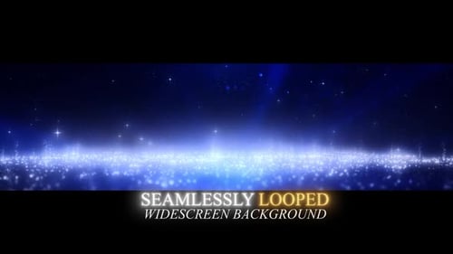 Partículas de estrelas - Loop de fundo widescreen