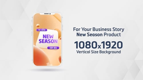 Modern Abstract Vertical Promotional Background Animation