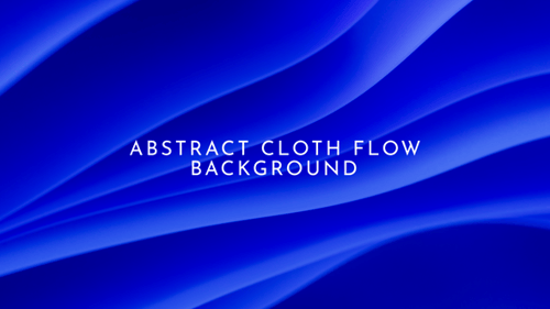 Abstract Blue Fluid Wavy Lines Loop Background