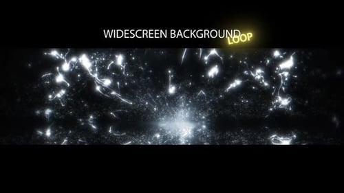 Electric Sparkling Particles Widescreen Background