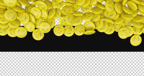 Falling Crying Emoji Rain Animation