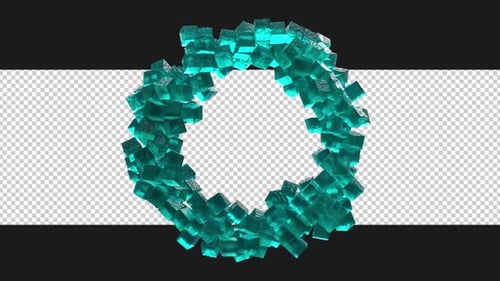 Rotierender Eiswürfelrahmen auf Alpha