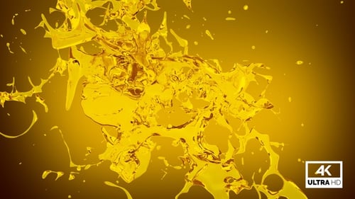 Abstract Cooking Oil Splash V2