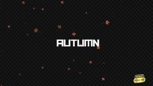 Autumn Leaves Falling – Transparent Background v6