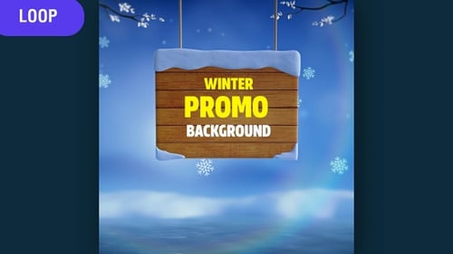 Winter Promo Background Loop