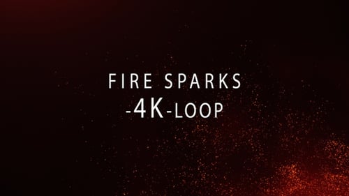 Fire Particles 4K Overlay