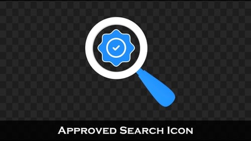 Modern Magnifying Glass Icon Animation for Verification