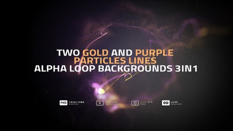 Magic Particles Alpha Loop Backgrounds 3in1 Part01, Backgrounds Motion ...