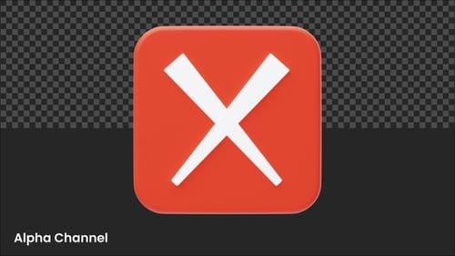 Cross Mark Inside Square