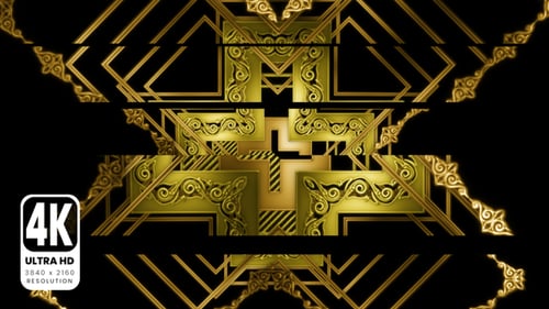 Abstract Ethnic Art Deco 08 VJ 4K