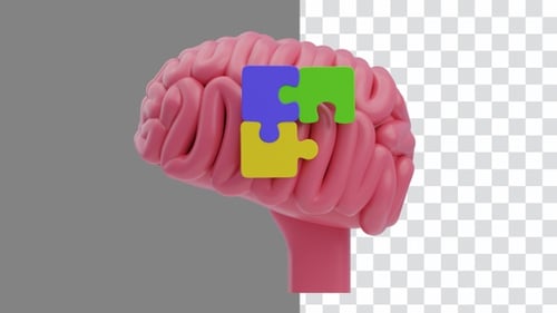 3D Animation of Neurodiversity Representation | Alpha Channel