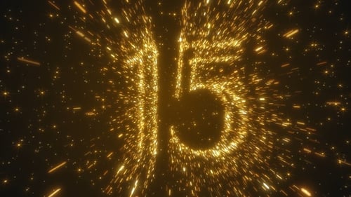 Countdown für Goldene Partikel 4k
