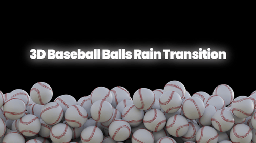 Falling Baseballs Screen Fill Transition